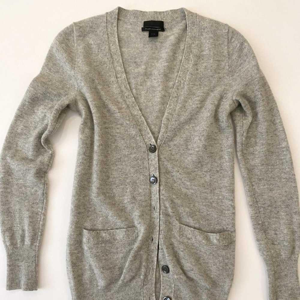 Incredibly soft J Crew XXS 100% cashmere gray cardigan